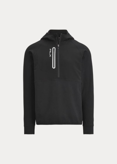 Pullover Ralph Lauren Hombre Negros - Hooded Half-Zip - ICXGK9568